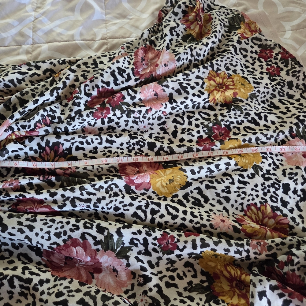 Floral Leopard Print Dress - Picture 8 of 16